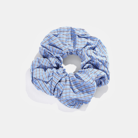 Chouchous ronds à carreaux simples en polyester pour femmes, collection Simple Series