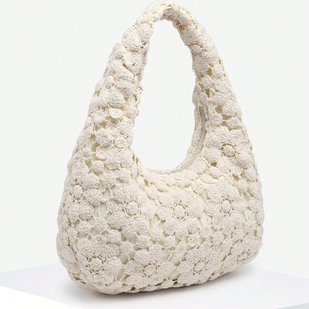 Sacs À Bandoulière Pour Femmes De La Collection Romantique « Vacances En Pu Tissé ». Image2