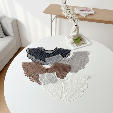 Collier en dentelle unie à faire soi-même, collection romantique, accessoire pour femme