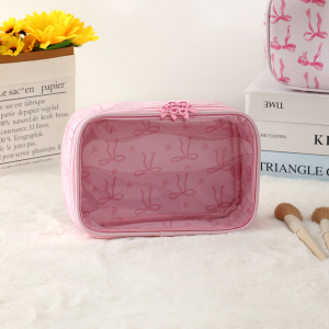 Trousse À Maquillage Pour Femme Avec Nœud Papillon Simple Et Élégant (1 Pièce) h5 