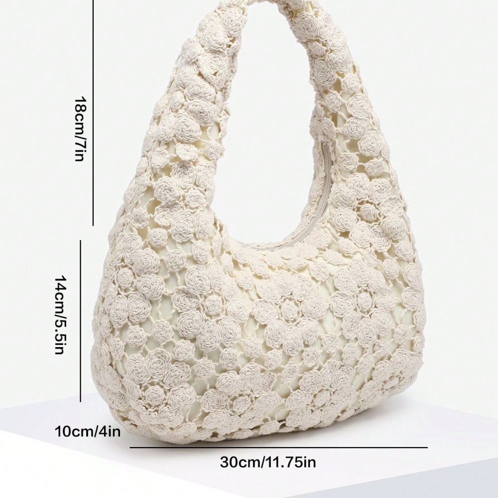 Sacs À Bandoulière Pour Femmes De La Collection Romantique « Vacances En Pu Tissé ». Image5