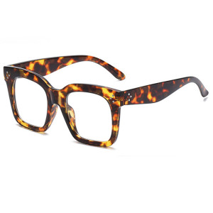 1 Paire De Lunettes De Soleil Simples En Plastique De Couleur Unie Pour Femmes h5 Image3