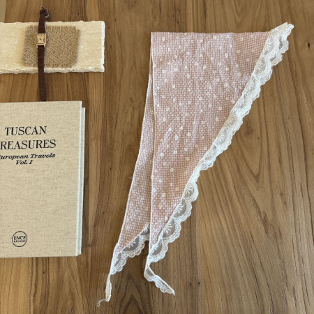 Écharpes d'été pour femmes en dentelle aux couleurs douces et mélangées, collection romantique