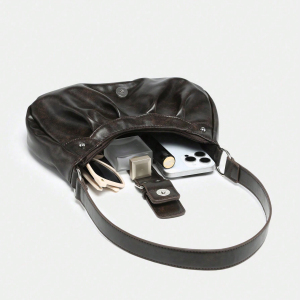 Sacs À Bandoulière Femme Simple Series Casual Color Solide Rivet Pu h5 Image5