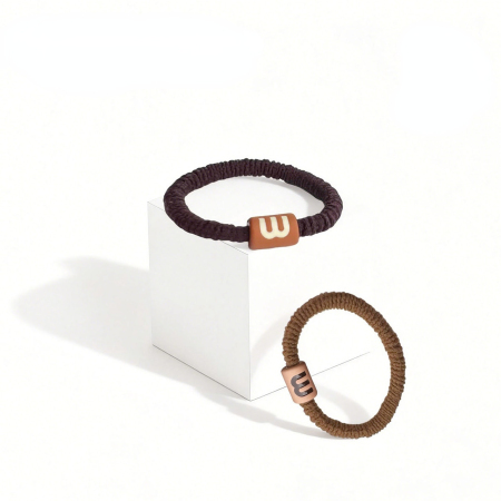 Élastiques à cheveux pour femmes, style décontracté, avec lettres et haute élasticité, collection Simple