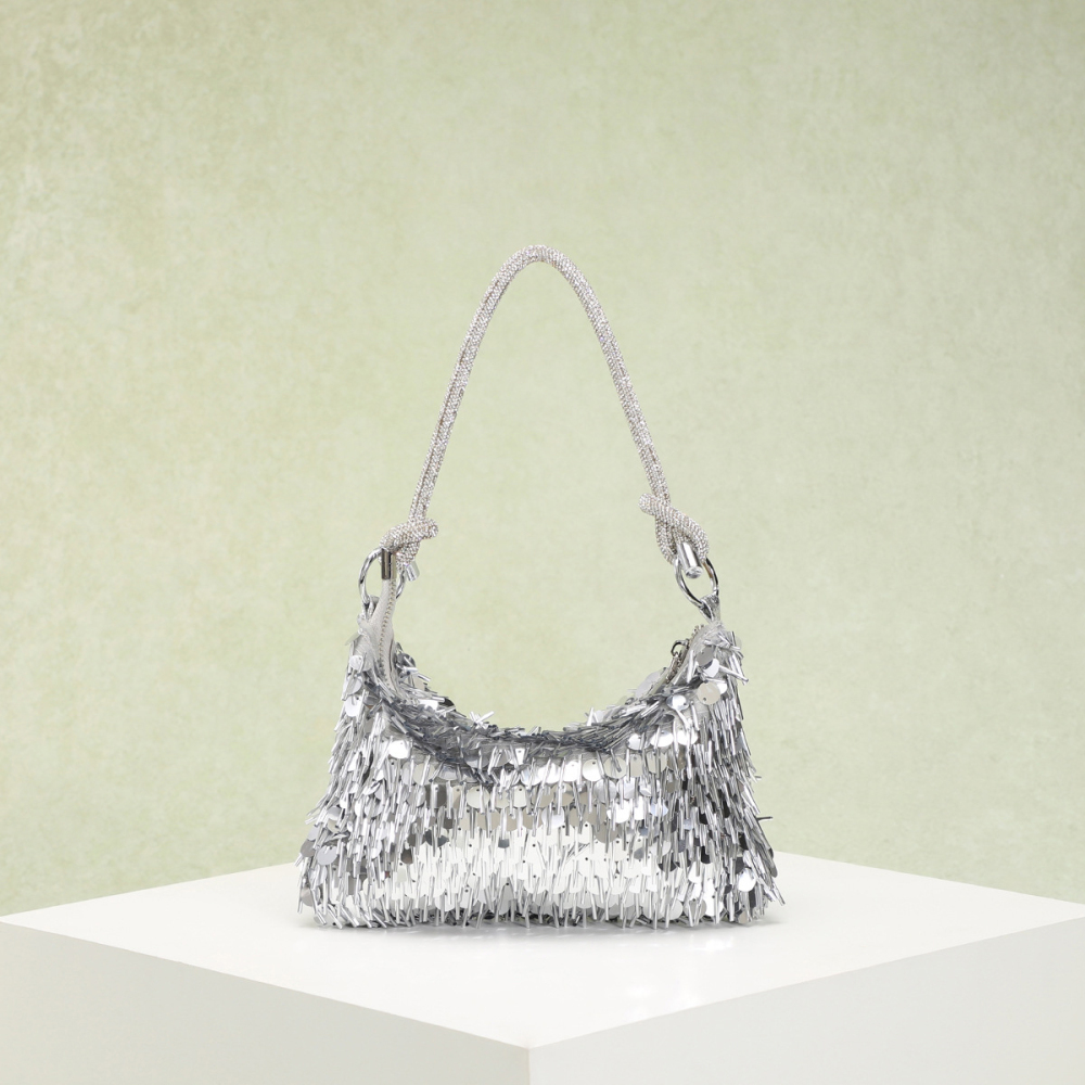 Sacs À Main Pour Femmes De La Série Luxueuse, Élégants, Unis, Ornés De Sequins Et De Perles