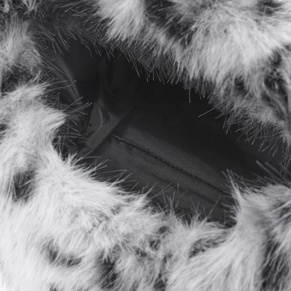 Sac À Main Femme Luxueux Et Décontracté À Imprimé Léopard En Fourrure (1 Pièce) Image3