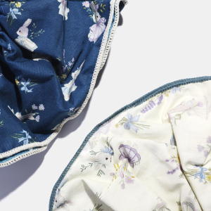 Chouchous Pour Femmes En Polyester, Forme Irrégulière, Motif Fleur Douce, Collection Luxe h5 Image3