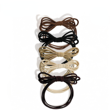 Élastiques à cheveux pour femmes Simple Series Daily Bow Knot, couleur unie, haute élasticité