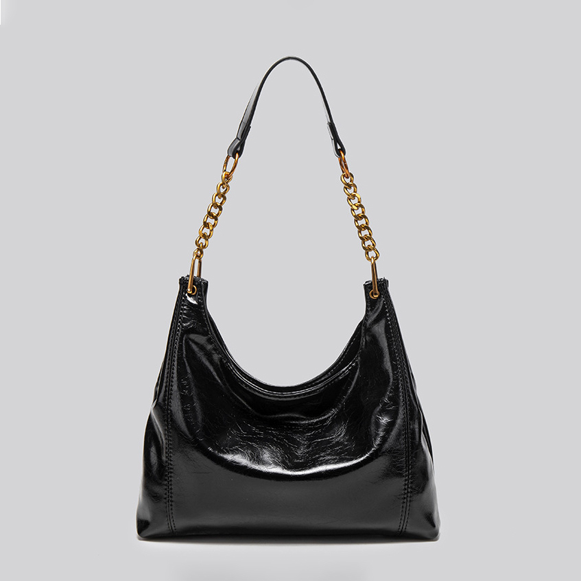 Sac Bandoulière Femme Simple Series, Couleur Unie Décontractée, Chaîne En Pu (1 Pièce) h5Image2