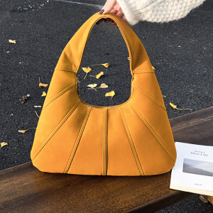 Sacs À Bandoulière Minimalistes Et Décontractés En Pu À Rayures Unies Pour Femmes h5 Image3