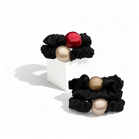 Chouchous pour cheveux femme en tissu uni décontracté de la collection Simple