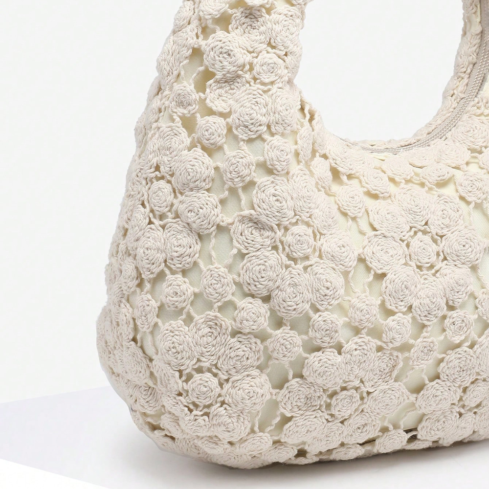 Sacs À Bandoulière Pour Femmes De La Collection Romantique « Vacances En Pu Tissé ». Image4