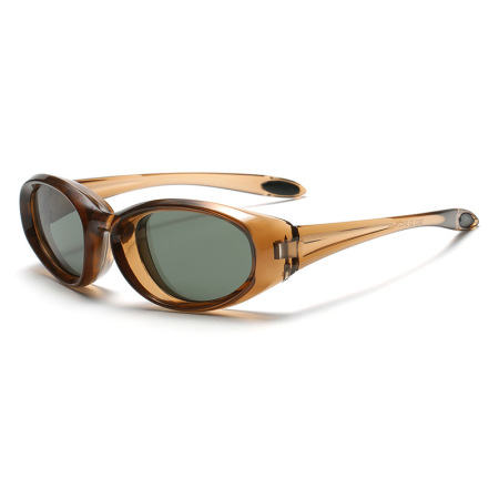 Lunettes de soleil pour femmes de luxe, style rétro, à dégradé de couleurs unies.