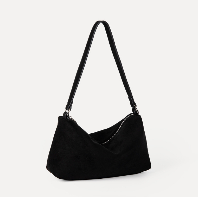 Sac À Bandoulière Simple Et Décontracté En Imitation Daim Pour Femme, 1 Pièce