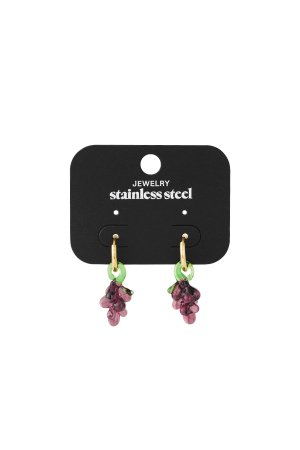 Boucles D'Oreilles Raisin h5 Image4