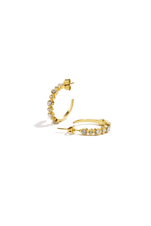 Boucles D'Oreilles Avec Pierres Alternées h5
