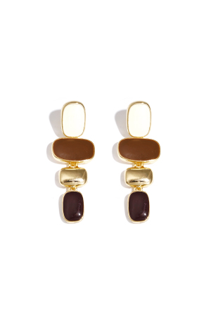 Boucles D'Oreilles Pendantes En Alliage, Forme Irrégulière, Collection Classique Du Quotidien, Bijoux Pour Femmes h5 
