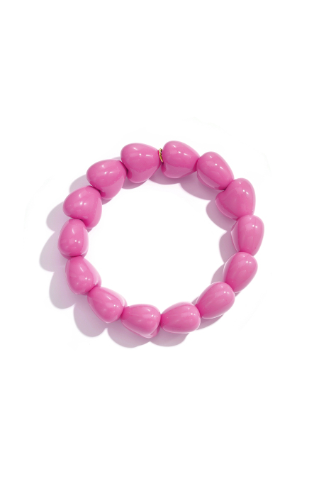 Bracelet en forme de petit cœur à 14 perles