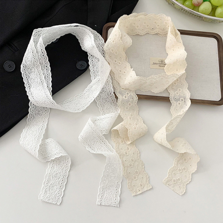 Écharpes d'été pour femmes en polyester ajouré, collection romantique Sweet Flower