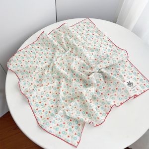Écharpes D'Été Pour Femmes En Coton À Motif Floral h5 Image2
