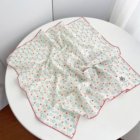 Écharpes d'été pour femmes en coton à motif floral 2