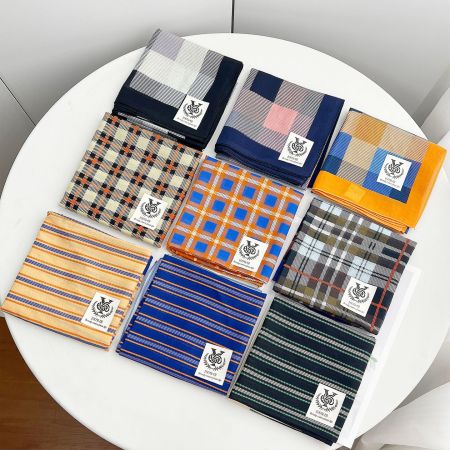 Écharpes d'été décontractées en coton à carreaux pour femmes 2