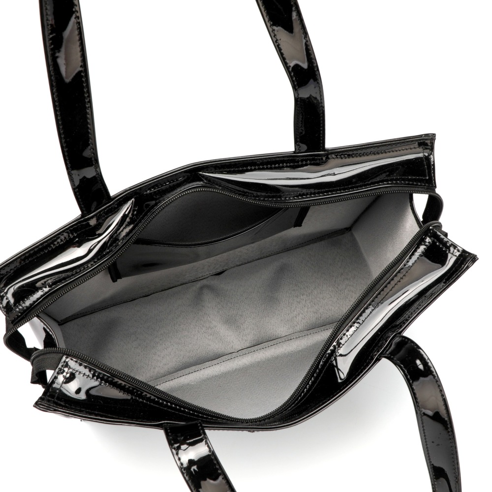 Sac Fourre-Tout Femme En Pvc À Motif Lettres Style Bureau Image6