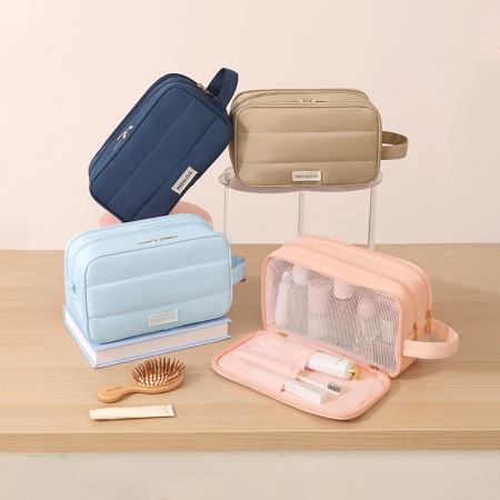 Trousses de maquillage imperméables pour femmes, gamme Simple Series, couleur unie.