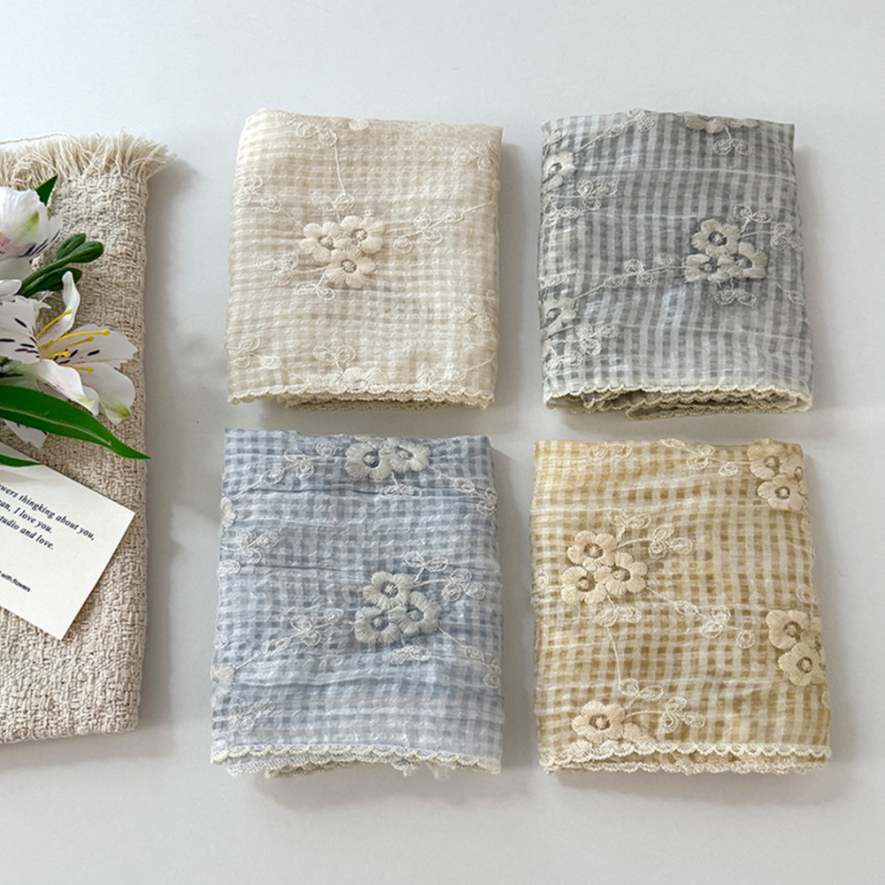 Écharpes D'Été Pour Femmes En Dentelle À Fleurs Douces, Collection Romantique Image2