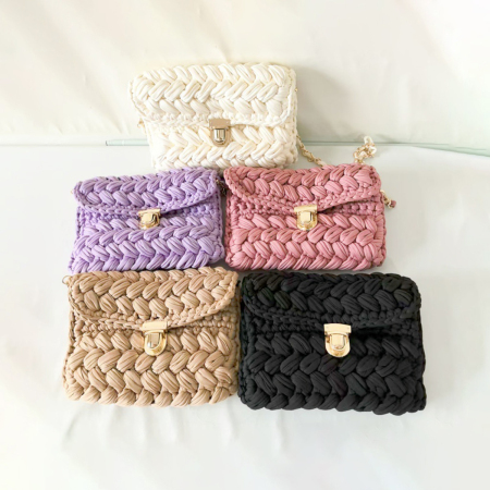 Sacs à bandoulière femme tissés multicolores style vacances 2