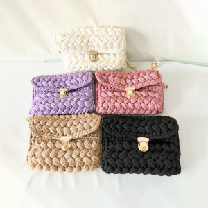 Sacs À Bandoulière Femme Tissés Multicolores Style Vacances h5 Image2