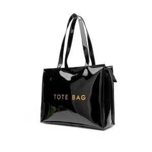 Sac Fourre-Tout Femme En Pvc À Motif Lettres Style Bureau h5 Image2