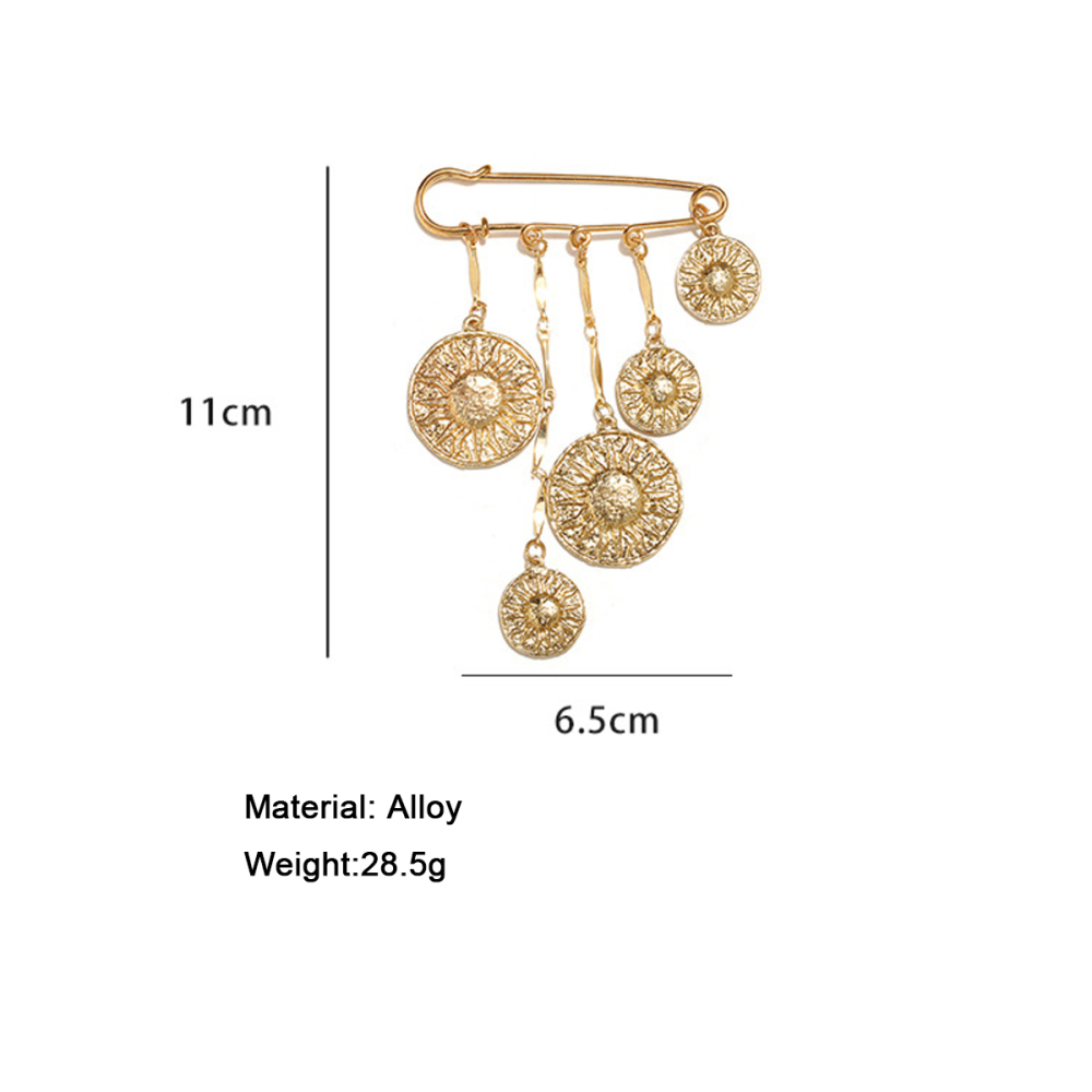 Broches En Alliage À Pompon Soleil De La Série Luxueuse 