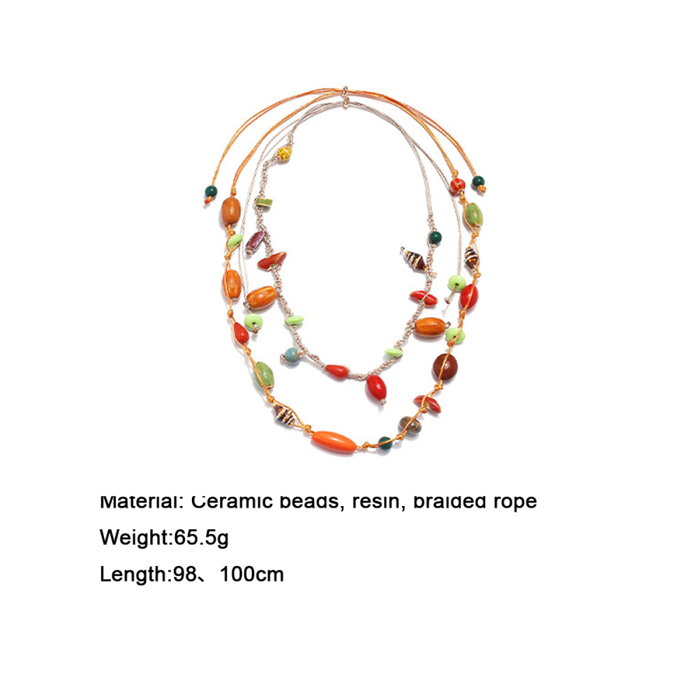 Colliers Tressés En Résine Vacation Beads Pour Femmes 