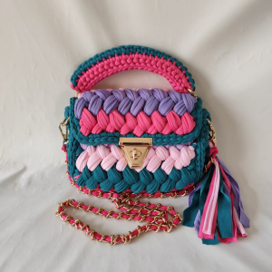 Sacs Bandoulière Femme Style Années 2000 En Polyester Tissé Multicolore h5 Image5