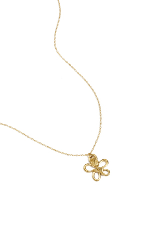 Collier Avec Pendentif Rose Sur Fleur h5 Image4