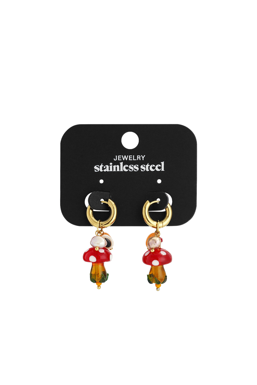 Boucles D'Oreilles Pendantes En Acier Inoxydable, Série « Plante », Décontractée, Simple Et Quotidienne, Bijoux Pour Femmes Image4