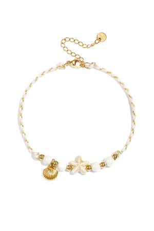 Bracelet De Cheville À Motif De Corde Et D'Étoile De Mer, Collection Vacances/Plage/Romantique Pour Femmes. h5 