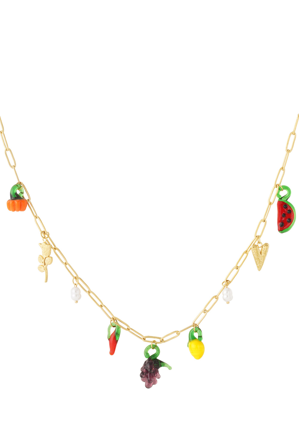 Collier À Breloques Végétales 