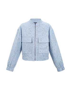 Veste Courte Femme En Polyester Style Sportif Motif Imprimé h5 