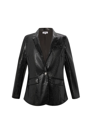 Veste En Cuir Pu Pour Femme Ensemble Avec Finition Brillante h5