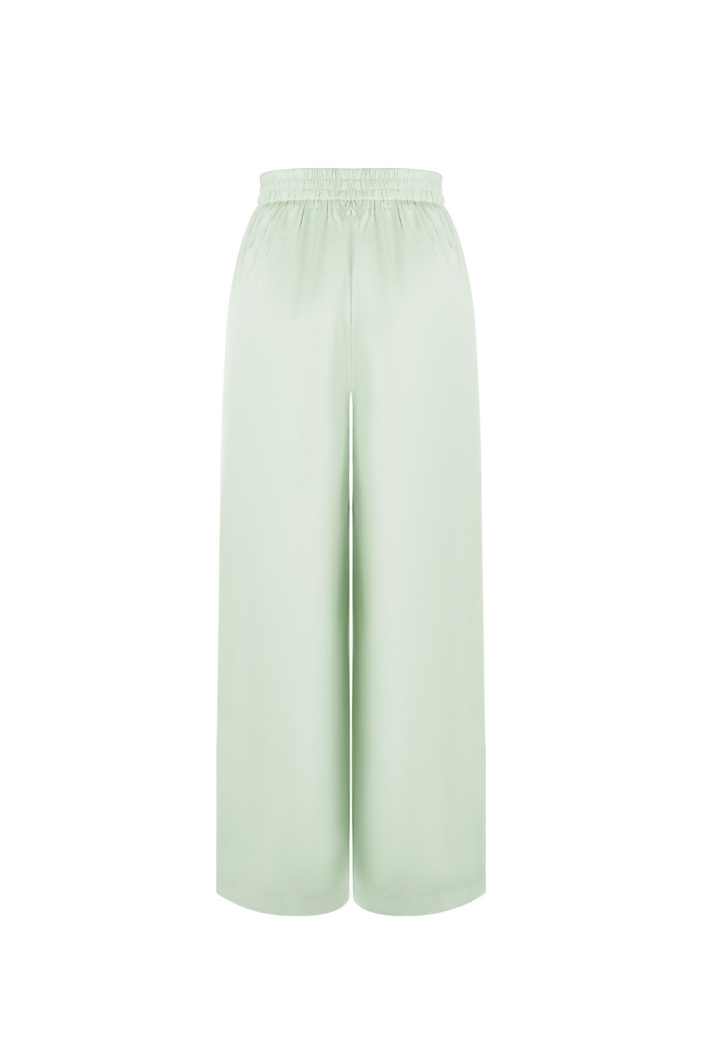 Tissu Polyester Fibre Femmes Pantalon Droit Décontracté Couleur Unie h5Image10