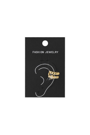 Boucles D'Oreilles Géométriques En Cuivre, Style Décontracté Et Quotidien h5 Image4