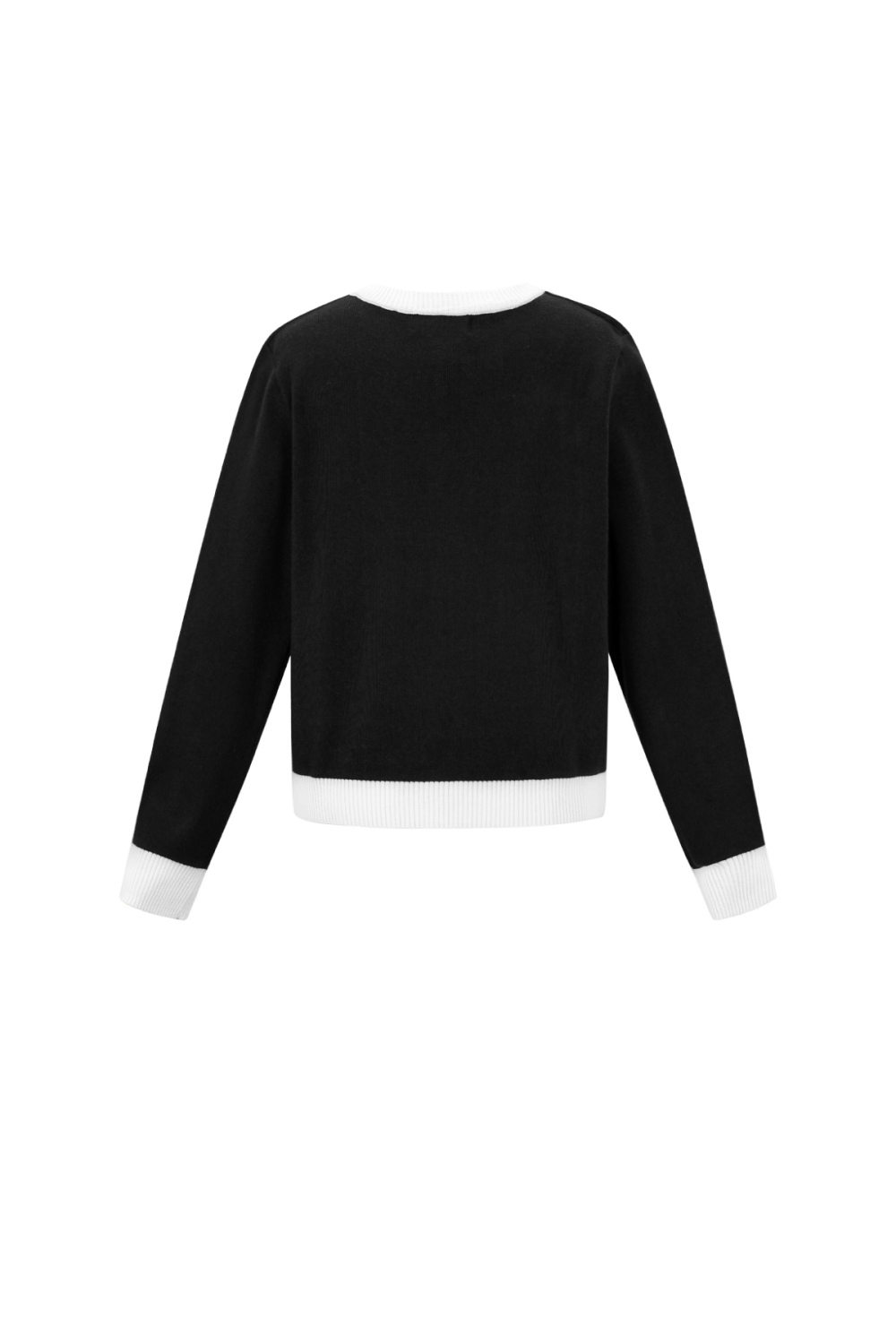 Pull En Polyester Tricoté Femme Style Décontracté Contraste De Couleurs Image3