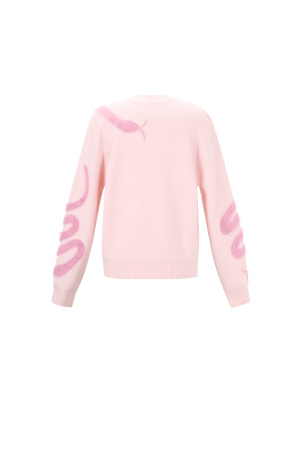 Pulls Tricotés En Fibre De Polyester Pour Femmes Style Décontracté Contraste De Couleurs h5 Image3