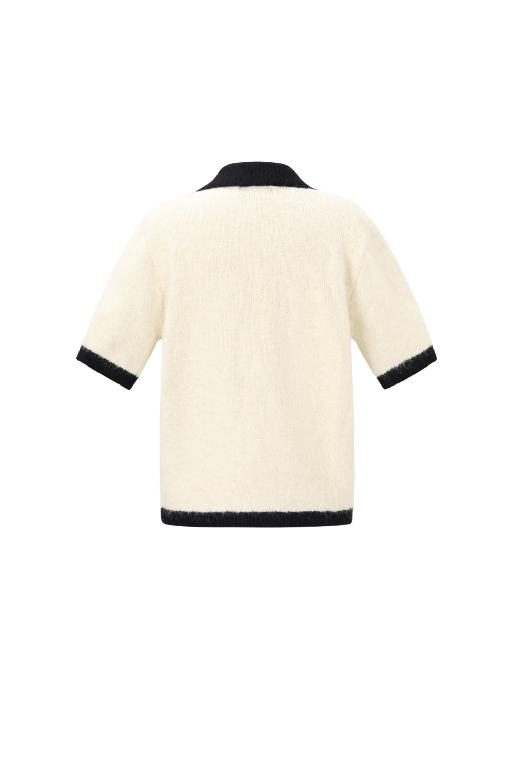 Pull En Fibre De Polyester Tricoté Pour Femme Style Décontracté Contraste De Couleurs Image3