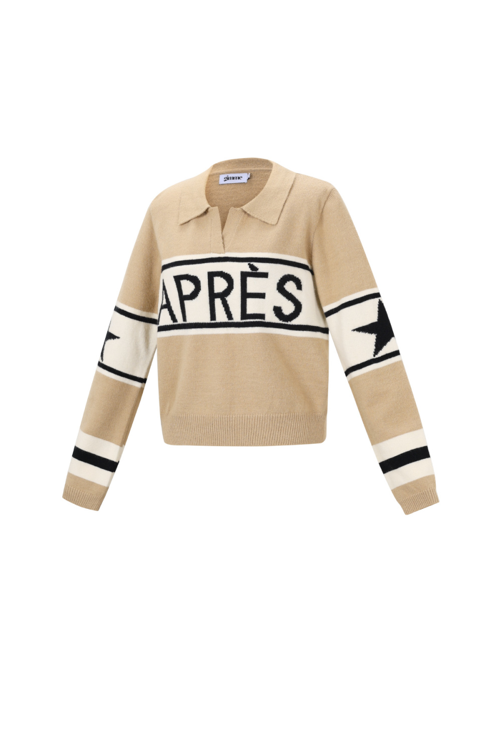 Tricot En Fibre De Polyester Femme Pulls Casual Lettres Image2