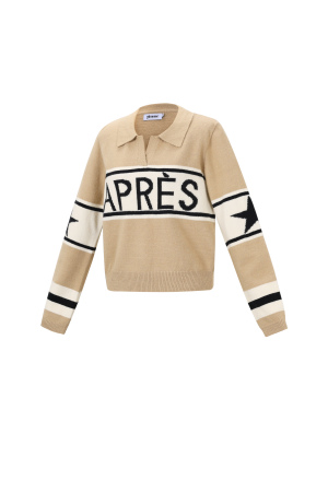 Tricot En Fibre De Polyester Femme Pulls Casual Lettres h5 Image2