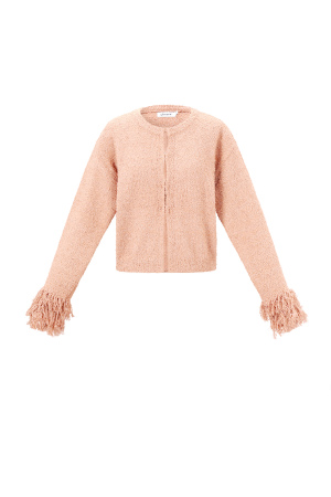 Cardigan Tricoté Fibre De Polyester Femme Décontracté Couleur Unie Automne/Hiver h5 Image13